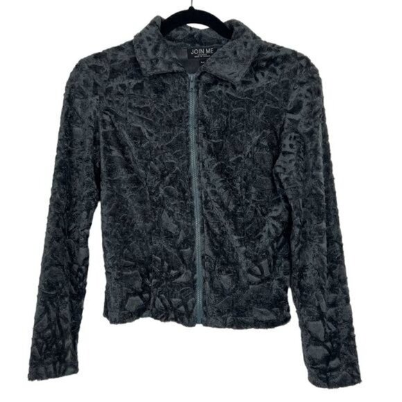 Join Me Gray Textured Skirt and Jacket Set Small - Picture 6 of 15